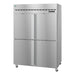Hoshizaki Hoshizaki R2A-HS 55" Two Section Half Stainless Door Reach-In Refrigerator