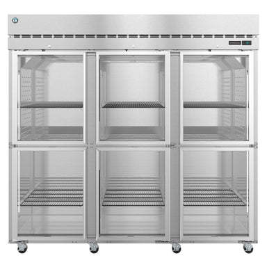 Hoshizaki Hoshizaki R3A-HG 82.5" Three Section Half Glass Door Reach-In Refrigerator