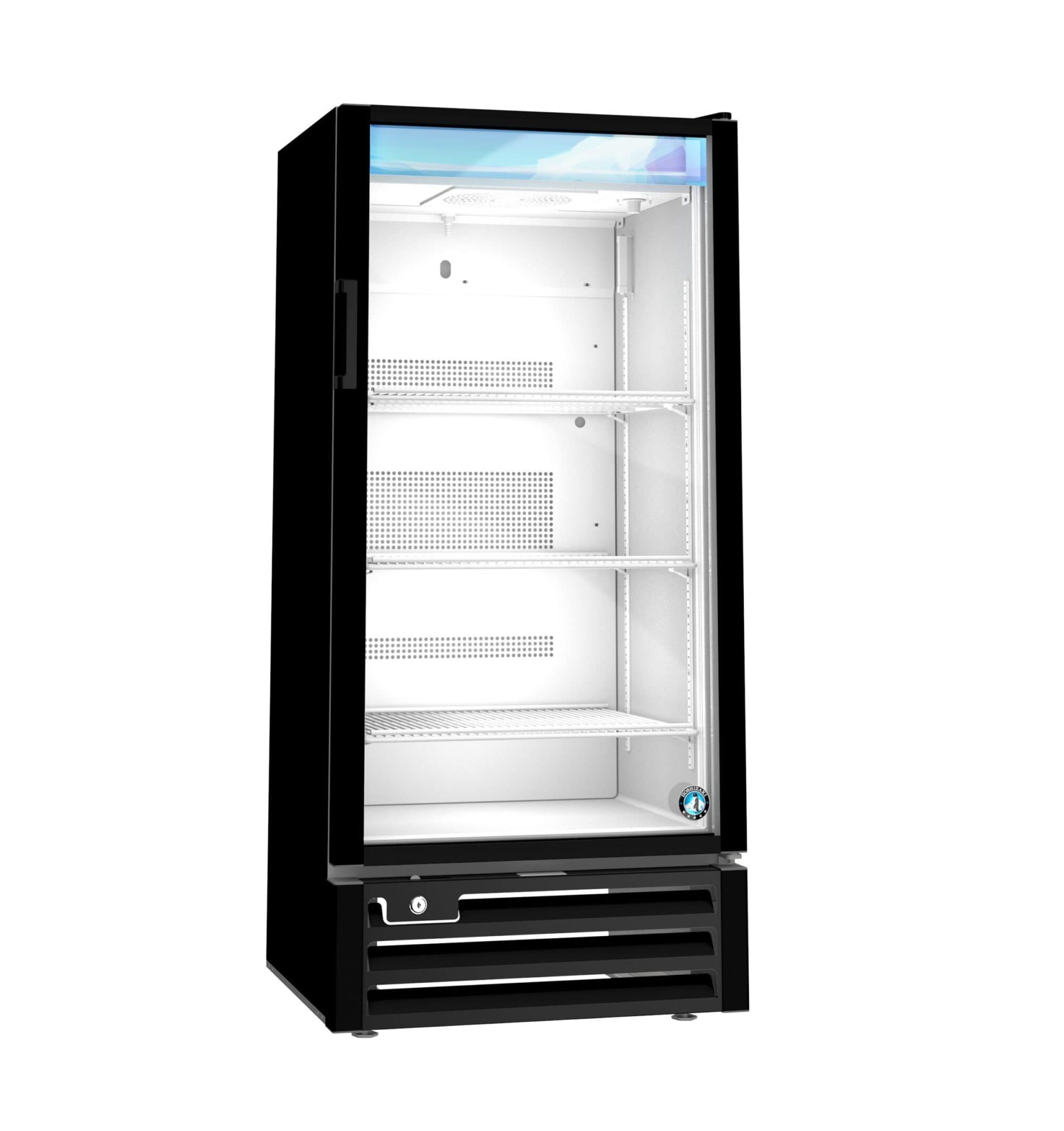 Hoshizaki Hoshizaki RM-10-HC-BLK Glass Door Merchandiser – 10 cu. ft. Countertop Refrigerator