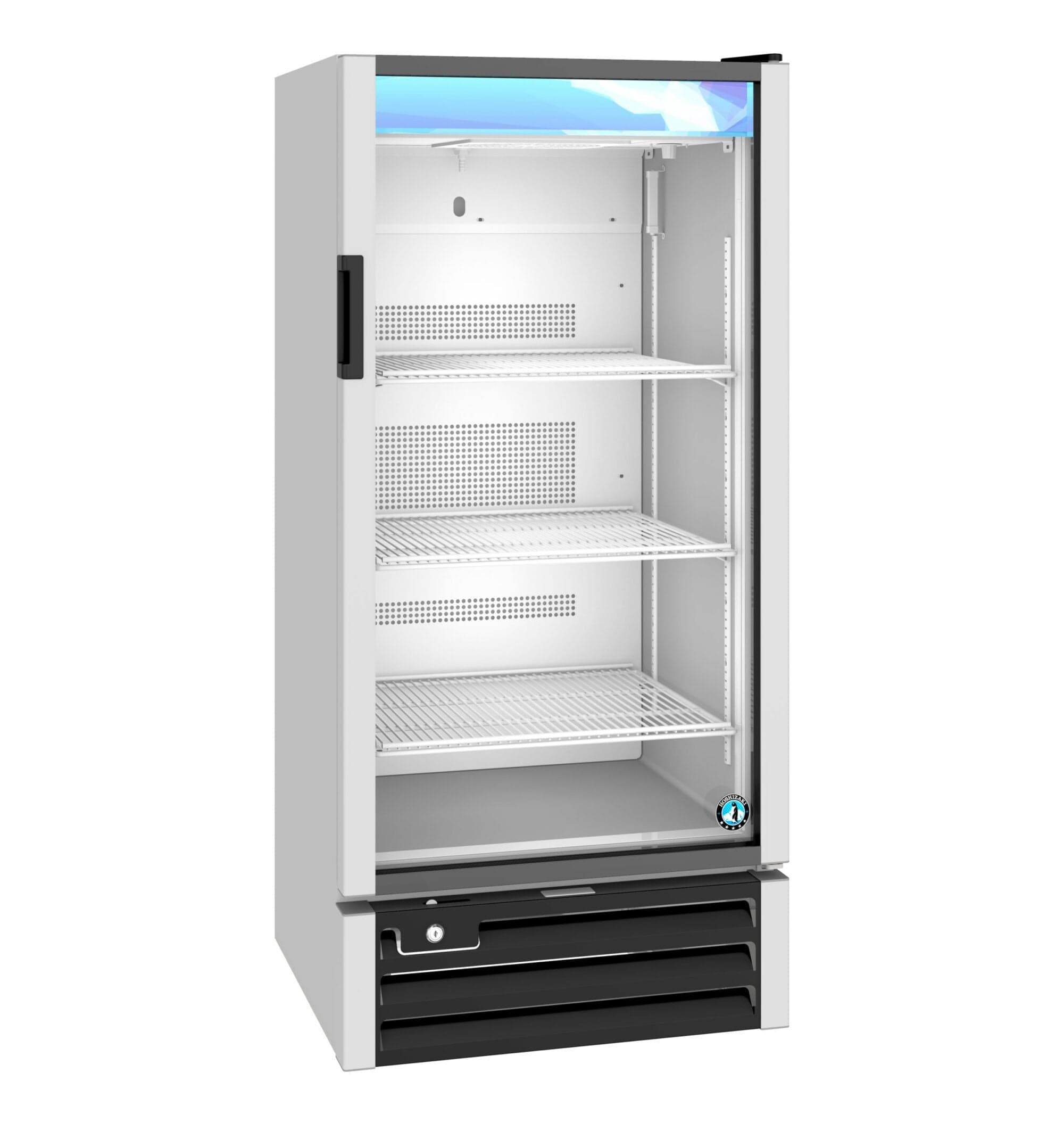 Hoshizaki Hoshizaki RM-10-HC Glass Door Merchandiser – Compact Single-Door Display Refrigerator