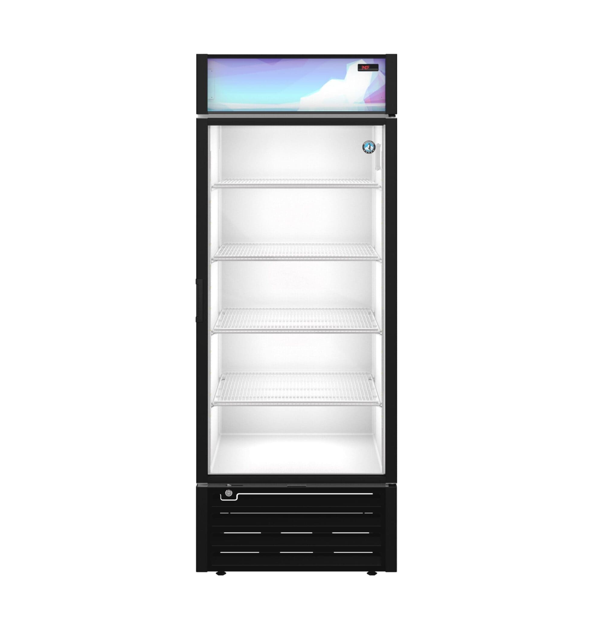 Hoshizaki Hoshizaki RM-26-HC-BLK Glass Door Merchandiser – 26 cu. ft. Commercial Refrigerator