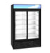 Hoshizaki Hoshizaki RM-45-SD-HC-BLK Glass Door Merchandiser – 45 cu. ft. Commercial Refrigerator (Black Finish, Sliding Doors)