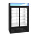 Hoshizaki Hoshizaki RM-45-SD-HC-BLK Glass Door Merchandiser – 45 cu. ft. Commercial Refrigerator (Black Finish, Sliding Doors)