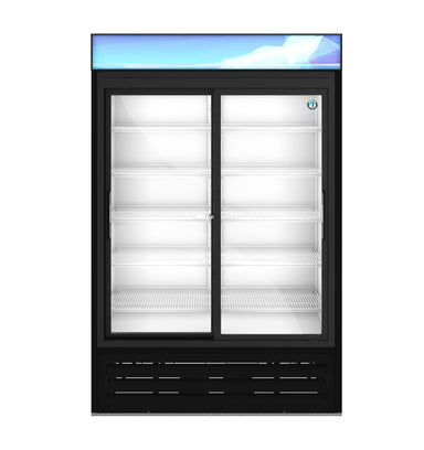 Hoshizaki Hoshizaki RM-45-SD-HC-BLK Glass Door Merchandiser – 45 cu. ft. Commercial Refrigerator (Black Finish, Sliding Doors)