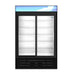 Hoshizaki Hoshizaki RM-45-SD-HC-BLK Glass Door Merchandiser – 45 cu. ft. Commercial Refrigerator (Black Finish, Sliding Doors)
