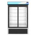 Hoshizaki Hoshizaki RM-45-SD-HC Glass Door Merchandiser – 2-Section Sliding Door Display Refrigerator