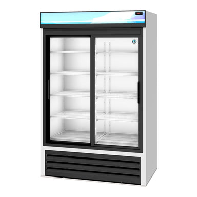 Hoshizaki Hoshizaki RM-45-SD-HC Glass Door Merchandiser – 2-Section Sliding Door Display Refrigerator