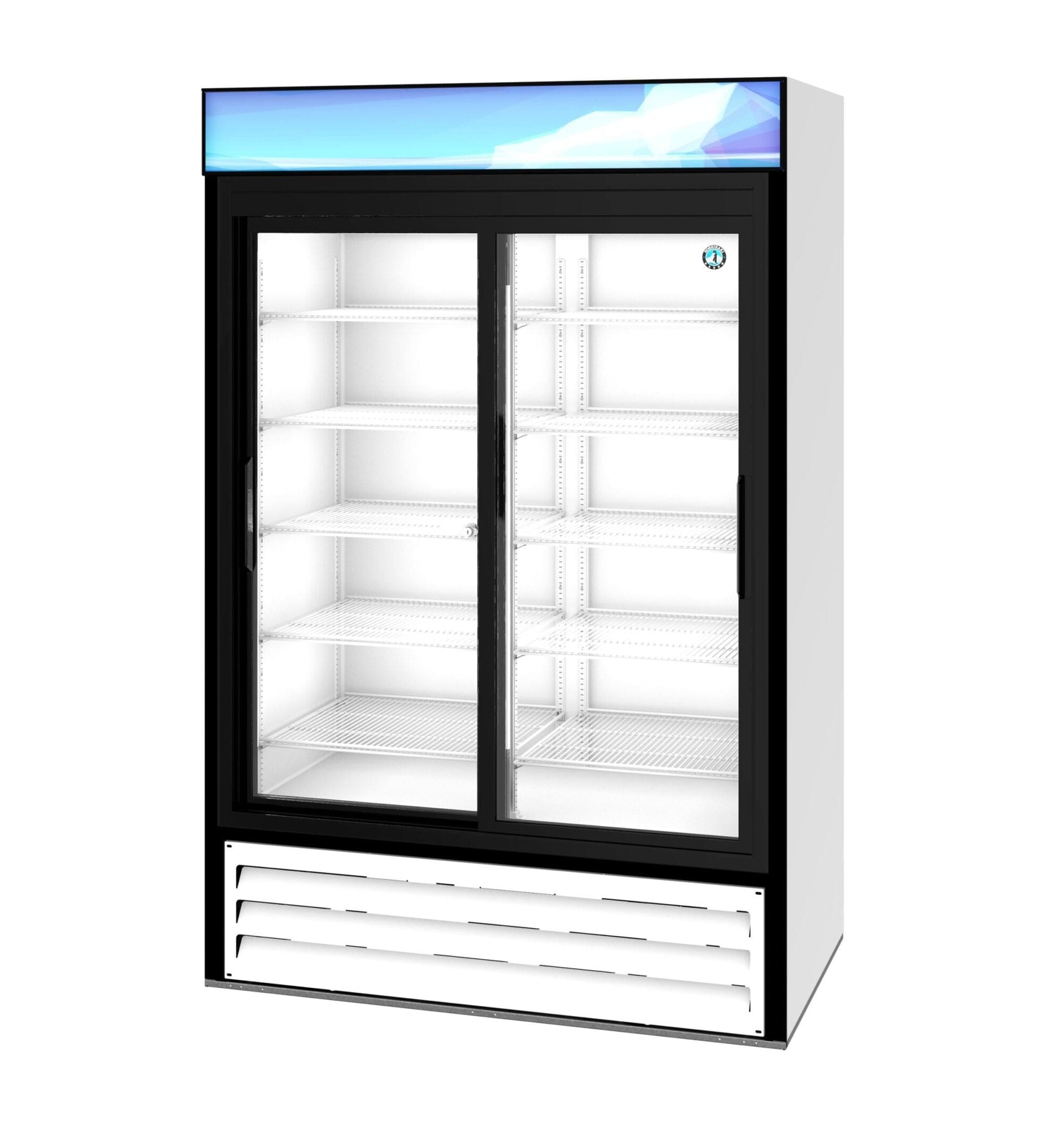 Hoshizaki Hoshizaki RM-45-SD-HC-WHT Glass Door Merchandiser – 45 cu. ft. Commercial Refrigerator (White Finish, Sliding Doors)