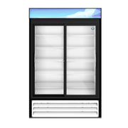 Hoshizaki Hoshizaki RM-45-SD-HC-WHT Glass Door Merchandiser – 45 cu. ft. Commercial Refrigerator (White Finish, Sliding Doors)