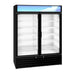 Hoshizaki Hoshizaki RM-49-HC-BLK Glass Door Merchandiser – 49 cu. ft. Commercial Refrigerator (Black Finish, Swing Doors)