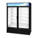 Hoshizaki Hoshizaki RM-49-HC-BLK Glass Door Merchandiser – 49 cu. ft. Commercial Refrigerator (Black Finish, Swing Doors)