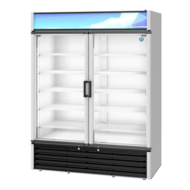 Hoshizaki Hoshizaki RM-49-HC Glass Door Merchandiser – 2-Door High-Capacity Display Refrigerator