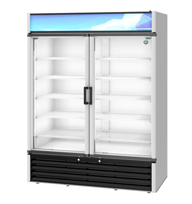 Hoshizaki Hoshizaki RM-49-HC Glass Door Merchandiser – 2-Door High-Capacity Display Refrigerator