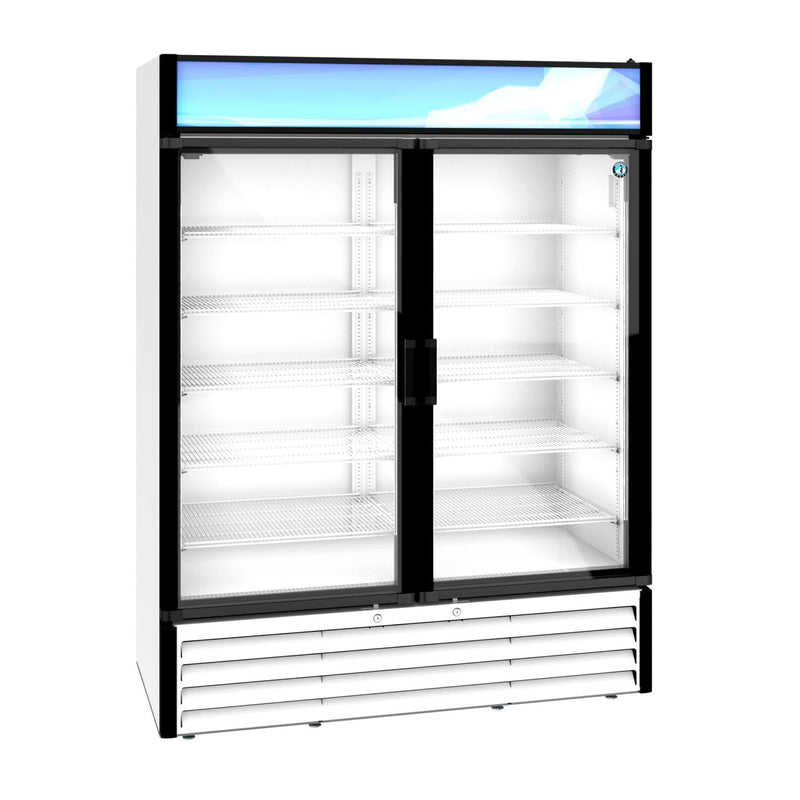 Hoshizaki Hoshizaki RM-49-HC-WHT Glass Door Merchandiser – 49 cu. ft. Commercial Refrigerator (White Finish, Swing Doors)