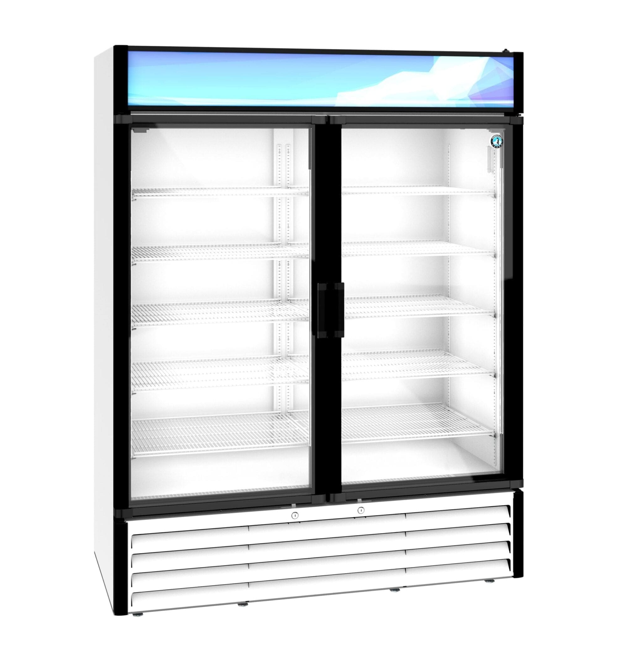 Hoshizaki Hoshizaki RM-49-HC-WHT Glass Door Merchandiser – 49 cu. ft. Commercial Refrigerator (White Finish, Swing Doors)