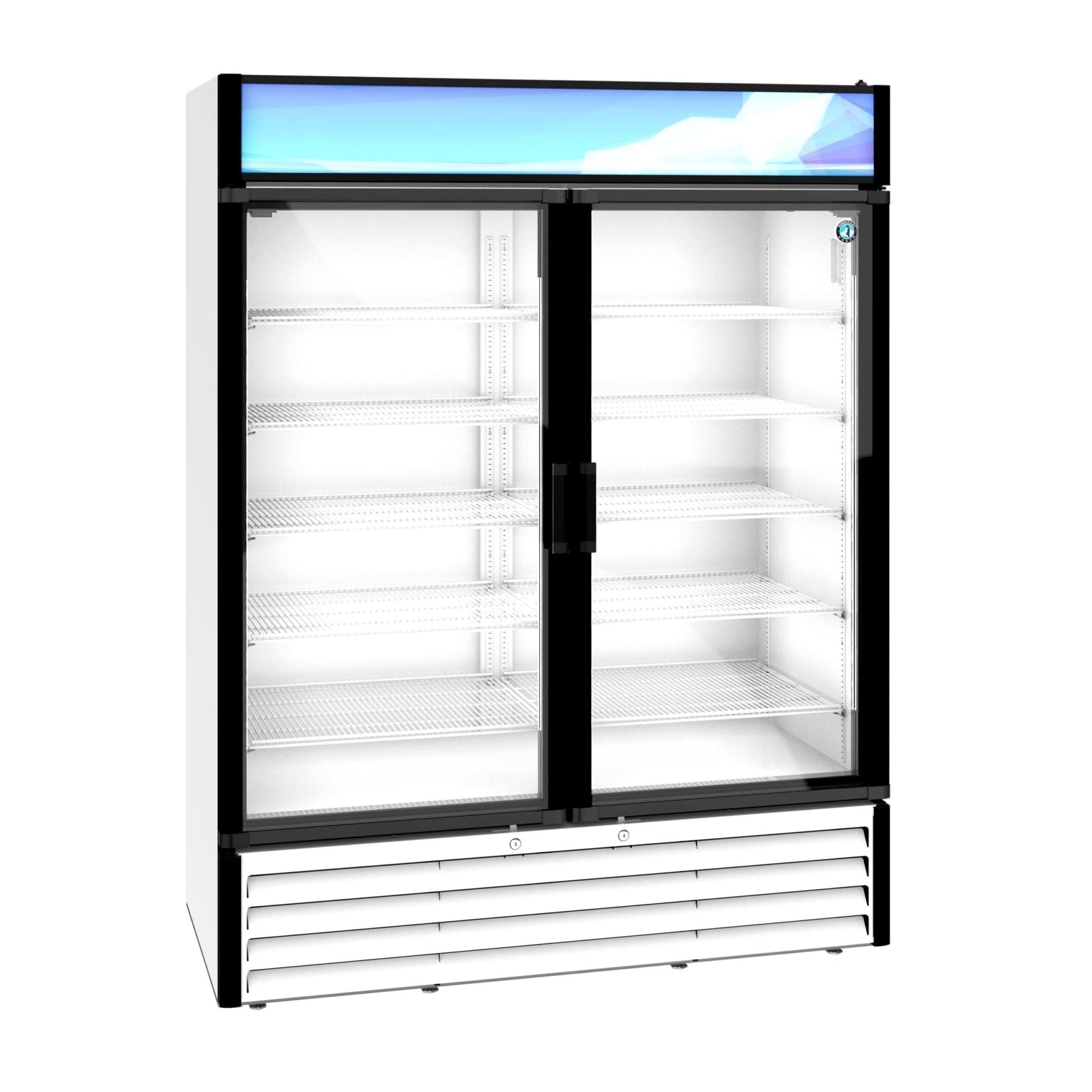 Hoshizaki Hoshizaki RM-49-HC-WHT Glass Door Merchandiser – 49 cu. ft. Commercial Refrigerator (White Finish, Swing Doors)