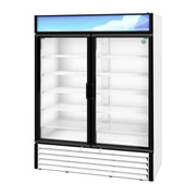 Hoshizaki Hoshizaki RM-49-HC-WHT Glass Door Merchandiser – 49 cu. ft. Commercial Refrigerator (White Finish, Swing Doors)