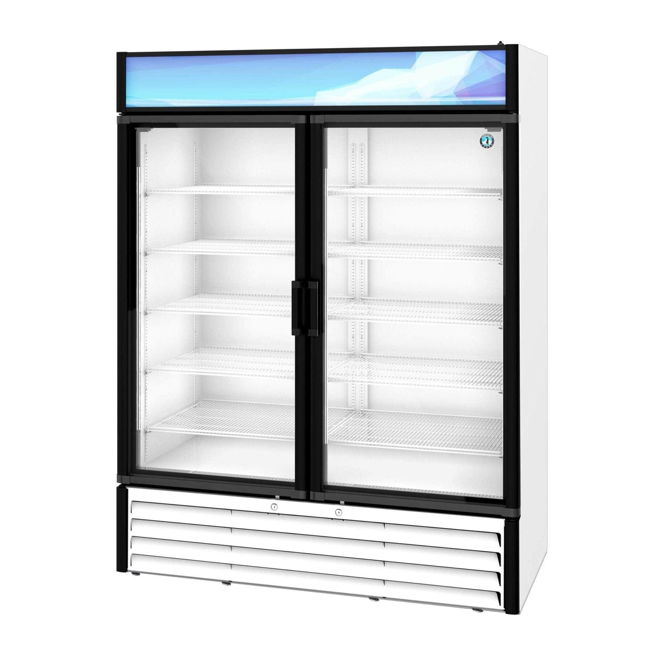 Hoshizaki Hoshizaki RM-49-HC-WHT Glass Door Merchandiser – 49 cu. ft. Commercial Refrigerator (White Finish, Swing Doors)