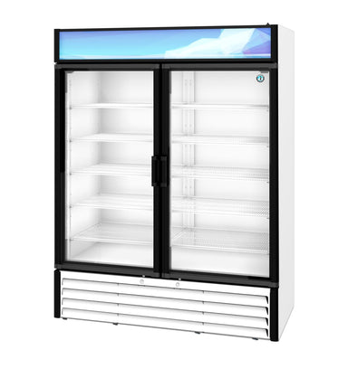 Hoshizaki Hoshizaki RM-49-HC-WHT Glass Door Merchandiser – 49 cu. ft. Commercial Refrigerator (White Finish, Swing Doors)