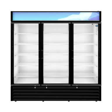 Hoshizaki Hoshizaki RM-65-HC-BLK Glass Door Merchandiser – 65 cu. ft. Commercial Refrigerator (Black Finish, Swing Doors)