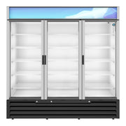 Hoshizaki Hoshizaki RM-65-HC Glass Door Merchandiser – 3-Door High-Capacity Display Refrigerator