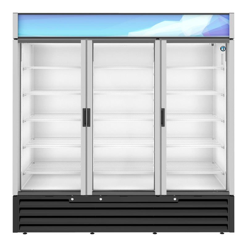 Hoshizaki Hoshizaki RM-65-HC Glass Door Merchandiser – 3-Door High-Capacity Display Refrigerator