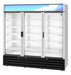 Hoshizaki Hoshizaki RM-65-HC Glass Door Merchandiser – 3-Door High-Capacity Display Refrigerator
