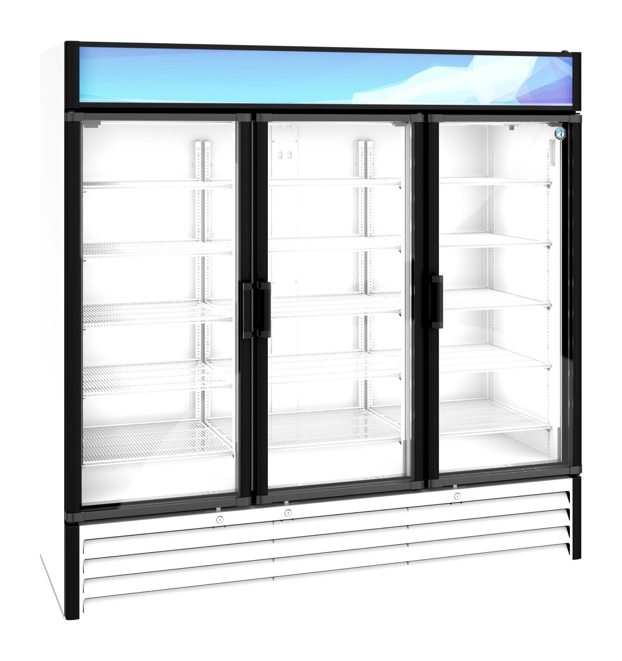Hoshizaki Hoshizaki RM-65-HC-WHT Glass Door Merchandiser – 65 cu. ft. Commercial Refrigerator (White Finish, Swing Doors)