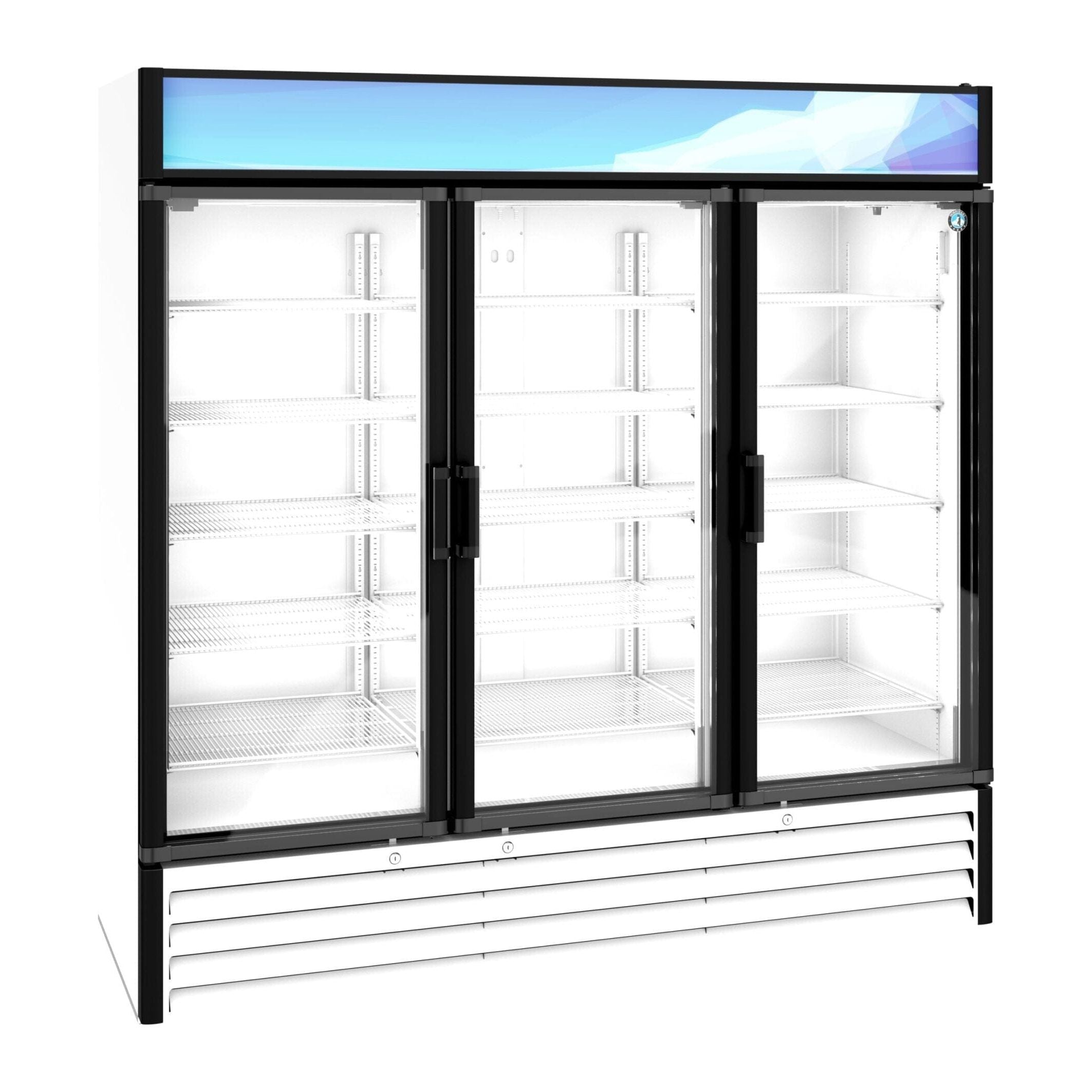 Hoshizaki Hoshizaki RM-65-HC-WHT Glass Door Merchandiser – 65 cu. ft. Commercial Refrigerator (White Finish, Swing Doors)