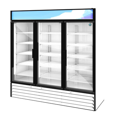 Hoshizaki Hoshizaki RM-65-HC-WHT Glass Door Merchandiser – 65 cu. ft. Commercial Refrigerator (White Finish, Swing Doors)