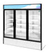 Hoshizaki Hoshizaki RM-65-HC-WHT Glass Door Merchandiser – 65 cu. ft. Commercial Refrigerator (White Finish, Swing Doors)