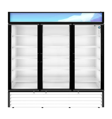 Hoshizaki Hoshizaki RM-65-HC-WHT Glass Door Merchandiser – 65 cu. ft. Commercial Refrigerator (White Finish, Swing Doors)