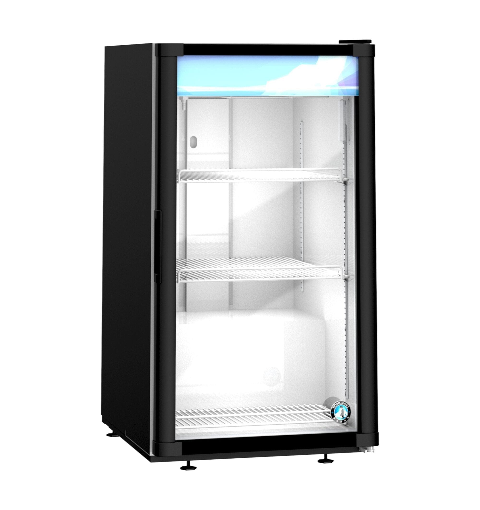 Hoshizaki Hoshizaki RM-7-HC-BLK Glass Door Merchandiser – 7 cu. ft. Countertop Refrigerator