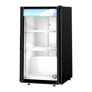 Hoshizaki Hoshizaki RM-7-HC-BLK Glass Door Merchandiser – 7 cu. ft. Countertop Refrigerator