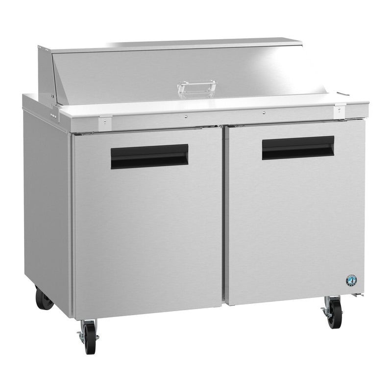 Hoshizaki Hoshizaki SR48B-12 48" Sandwich Top Prep Refrigerator – Two-Section, One Door