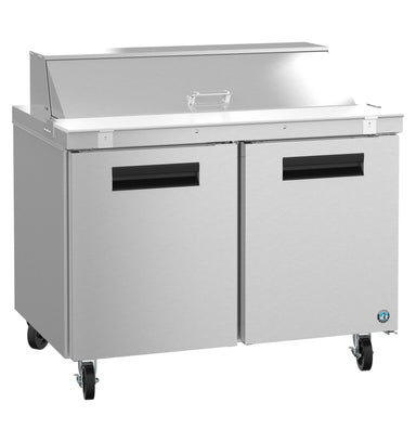 Hoshizaki Hoshizaki SR48B-12 48" Sandwich Top Prep Refrigerator – Two-Section, One Door