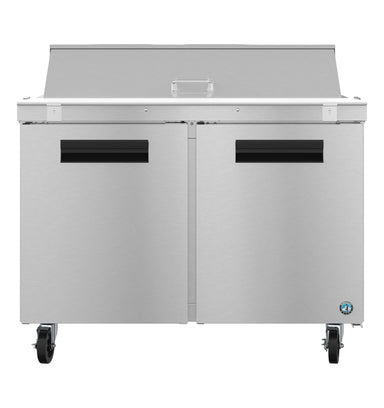 Hoshizaki Hoshizaki SR48B-12 48" Sandwich Top Prep Refrigerator – Two-Section, One Door