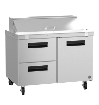 Hoshizaki Hoshizaki SR48B-12D2 48" Sandwich Top Prep Refrigerator – 1 Door / 2 Drawers
