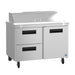 Hoshizaki Hoshizaki SR48B-12D2 48" Sandwich Top Prep Refrigerator – 1 Door / 2 Drawers