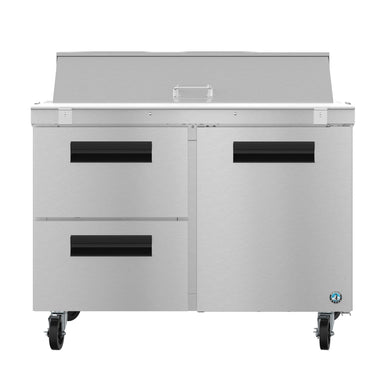 Hoshizaki Hoshizaki SR48B-12D2 48" Sandwich Top Prep Refrigerator – 1 Door / 2 Drawers