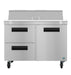 Hoshizaki Hoshizaki SR48B-12D2 48" Sandwich Top Prep Refrigerator – 1 Door / 2 Drawers