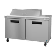 Hoshizaki Hoshizaki SR60B-12 Sandwich Top Prep Refrigerator – 60" Two-Section, 12 Pan Capacity