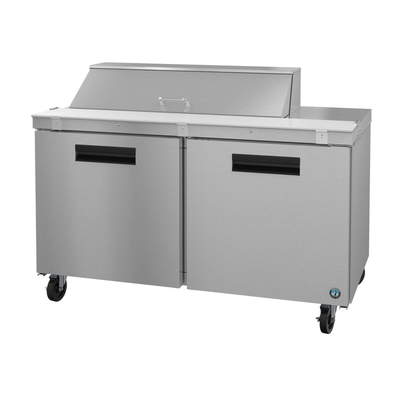 Hoshizaki Hoshizaki SR60B-12 Sandwich Top Prep Refrigerator – 60" Two-Section, 12 Pan Capacity