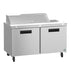 Hoshizaki Hoshizaki SR60B-12 Sandwich Top Prep Refrigerator – 60" Two-Section, 12 Pan Capacity