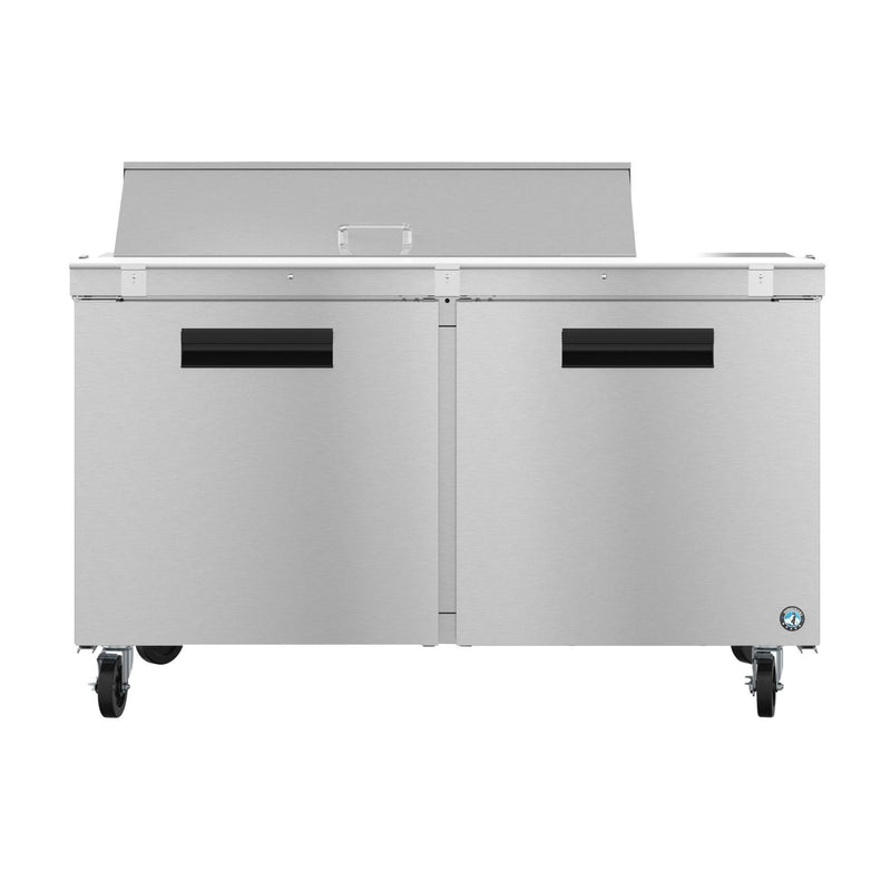 Hoshizaki Hoshizaki SR60B-12 Sandwich Top Prep Refrigerator – 60" Two-Section, 12 Pan Capacity