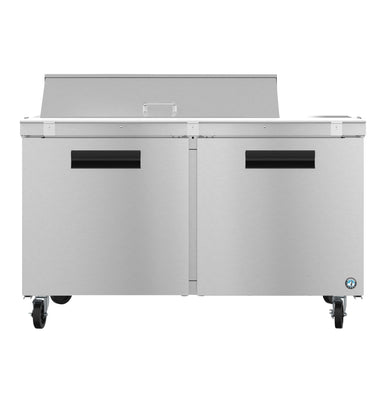 Hoshizaki Hoshizaki SR60B-12 Sandwich Top Prep Refrigerator – 60" Two-Section, 12 Pan Capacity