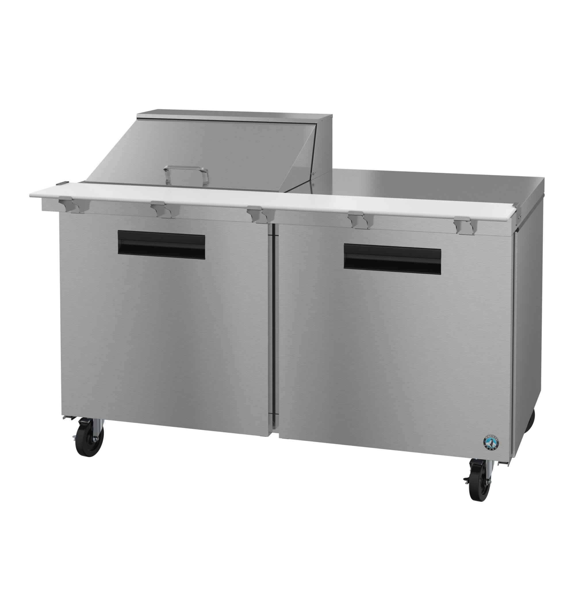 Hoshizaki Hoshizaki SR60B-12M Mega Top Prep Refrigerator – 60" Two-Section with Door