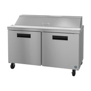 Hoshizaki Hoshizaki SR60B-16 Sandwich Top Prep Refrigerator – 60" Two-Section, 16 Pan Capacity