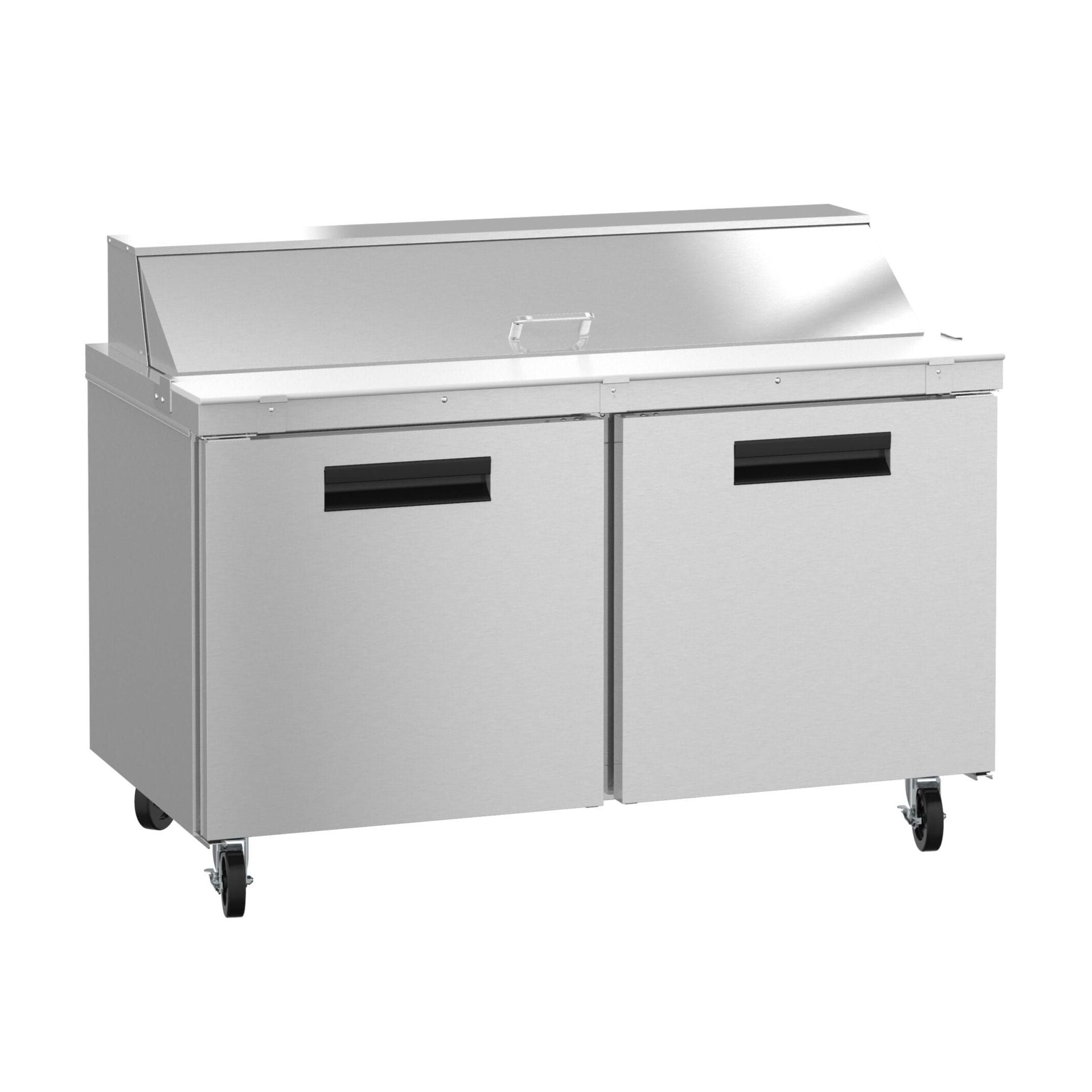 Hoshizaki Hoshizaki SR60B-16 Sandwich Top Prep Refrigerator – 60" Two-Section, 16 Pan Capacity
