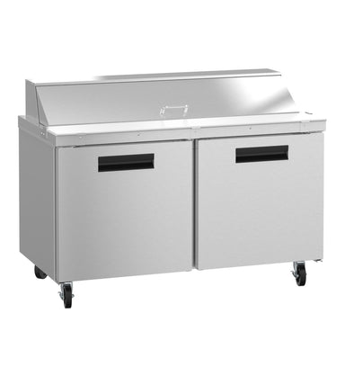 Hoshizaki Hoshizaki SR60B-16 Sandwich Top Prep Refrigerator – 60" Two-Section, 16 Pan Capacity